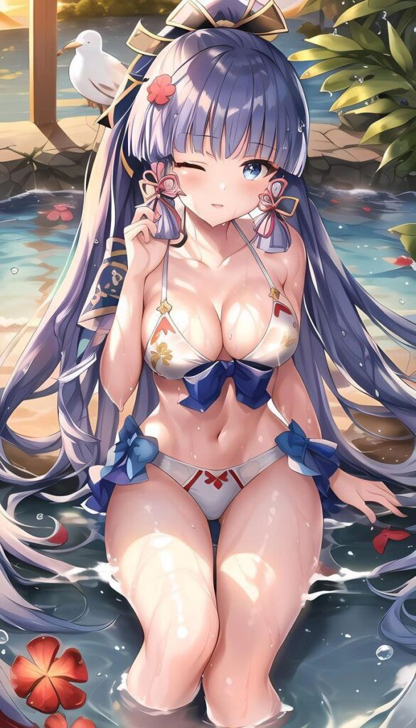 ビキニ姿の原神キャラ二次画像 その2