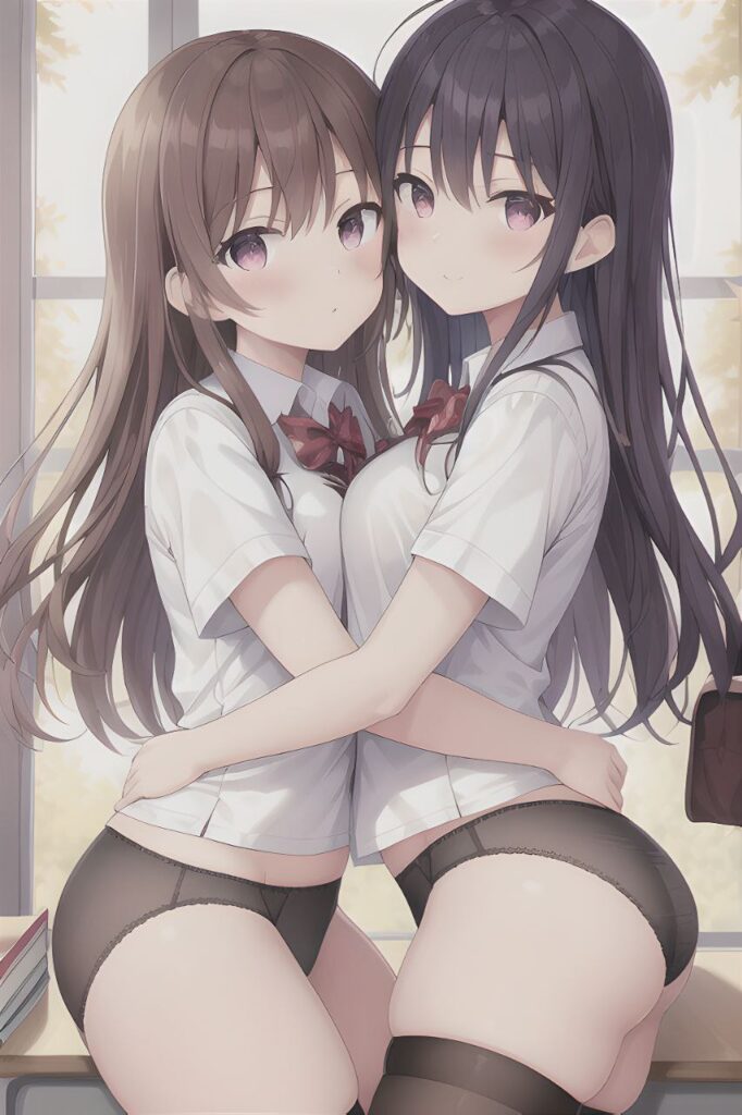 尊い百合の女の子たちの二次エロ画像　その2
