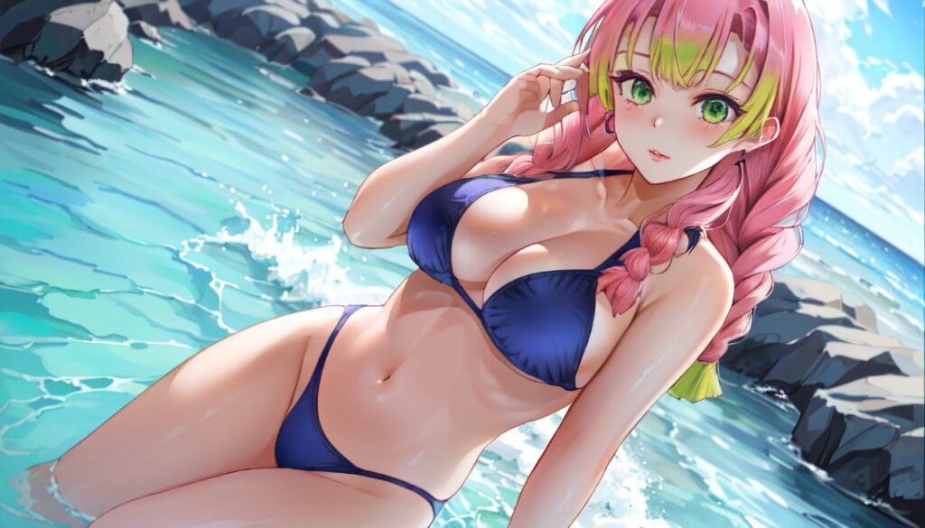 ビキニの水着を着た女の子の画像二次【微エロ】　その2