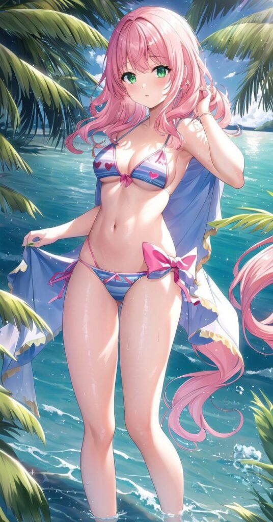 ビキニの水着を着た女の子の画像二次【微エロ】　その2