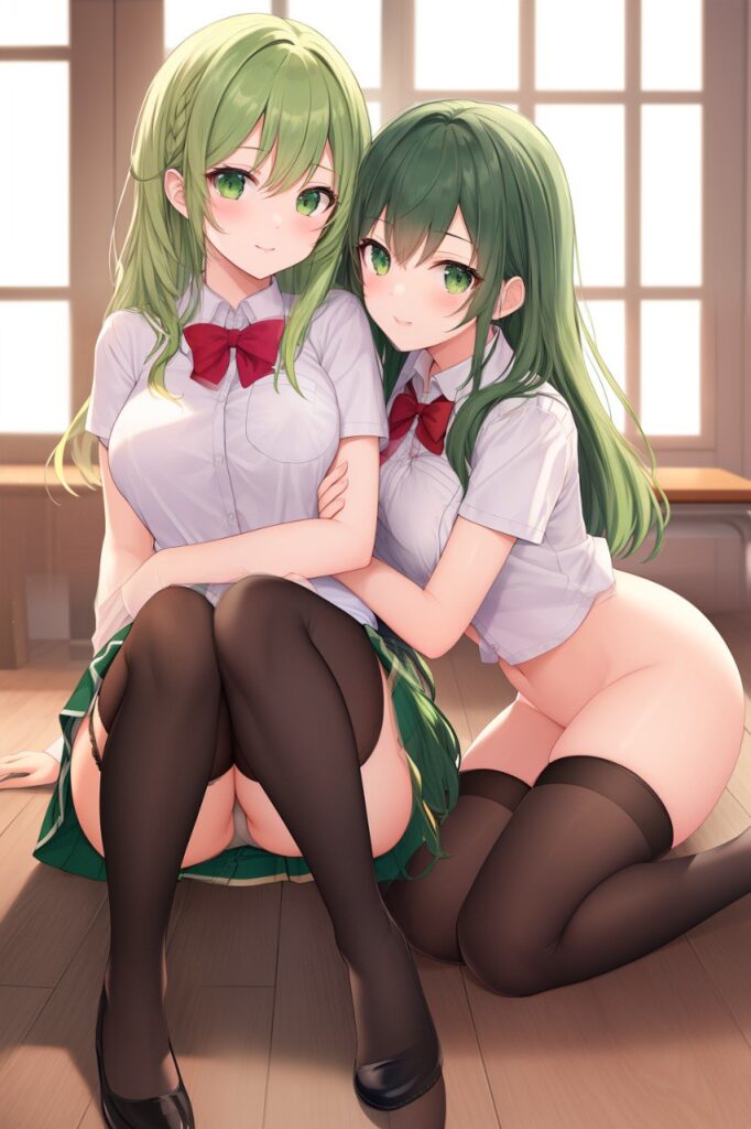 尊い百合の女の子たちの二次エロ画像　その2