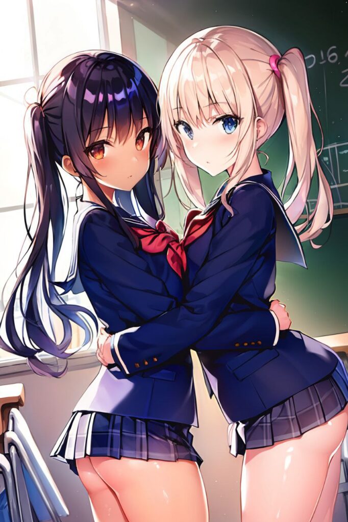 尊い百合の女の子たちの二次エロ画像　その2