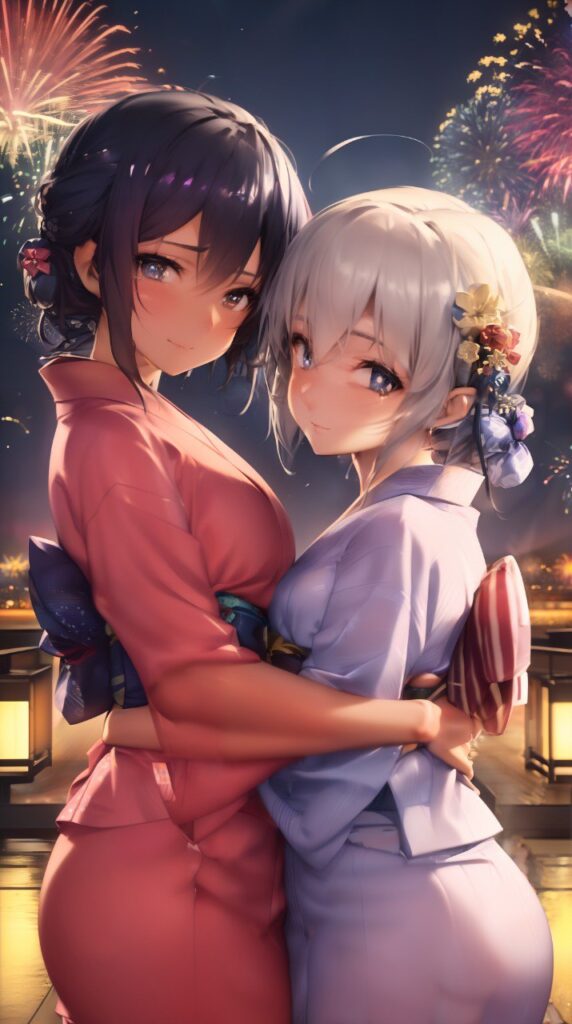 尊い百合の女の子たちの二次エロ画像　その2