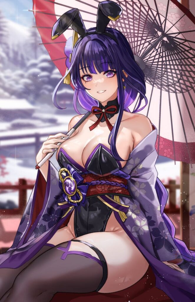 バニーガールな原神キャラの二次画像