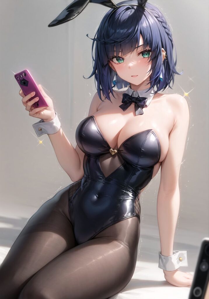 バニーガールな原神キャラの二次画像