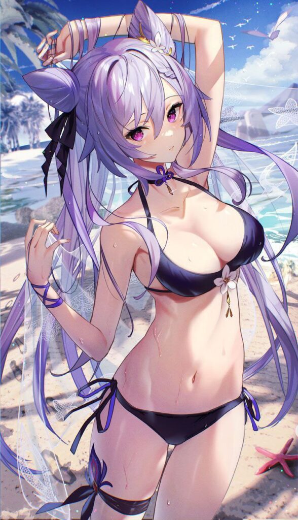 ビキニ姿の原神キャラ二次画像