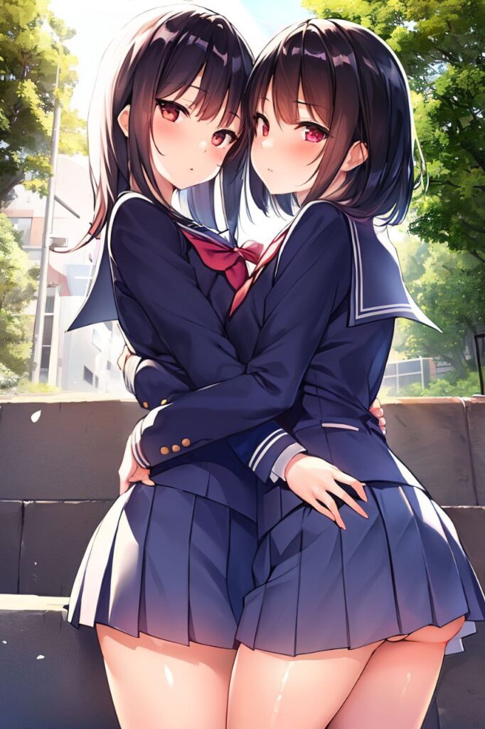 尊い百合の女の子たちの二次エロ画像　その2