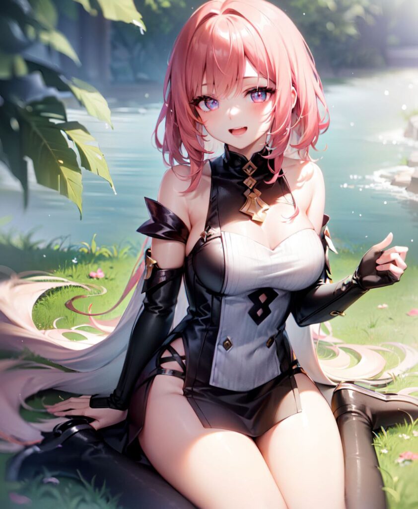 ピンク髪の女の子の二次画像【非エロ】