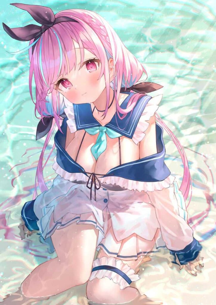 【Vtuber】湊あくあ/あくたんの二次画像【非エロ】