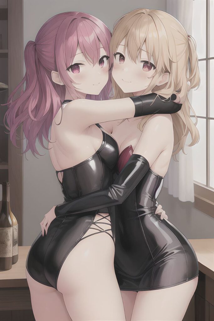 尊い百合の女の子たちの二次エロ画像　その2