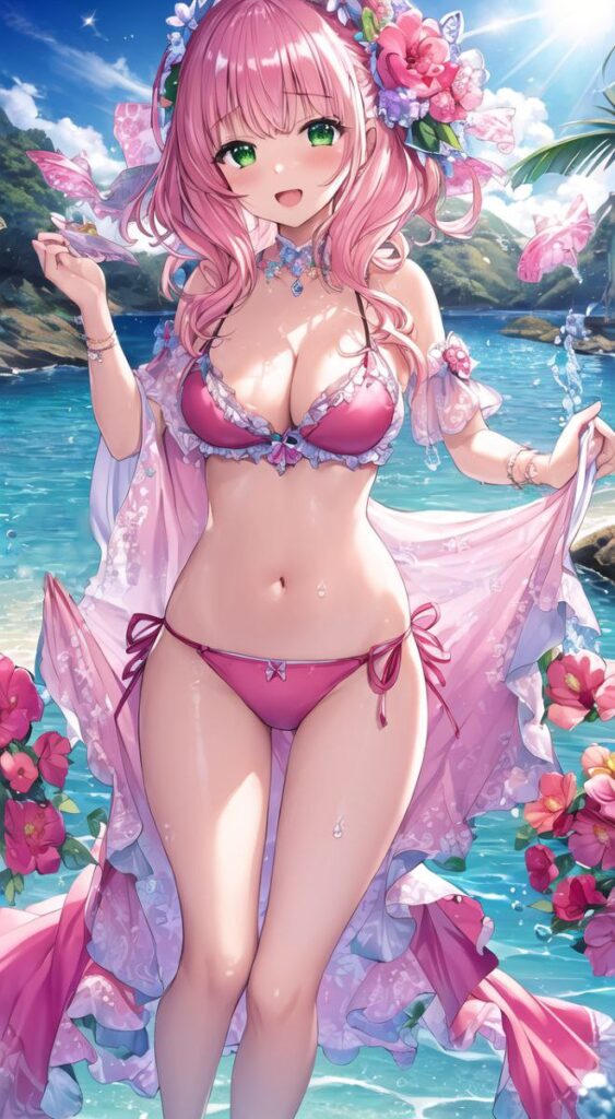 ビキニの水着を着た女の子の画像二次【微エロ】　その2