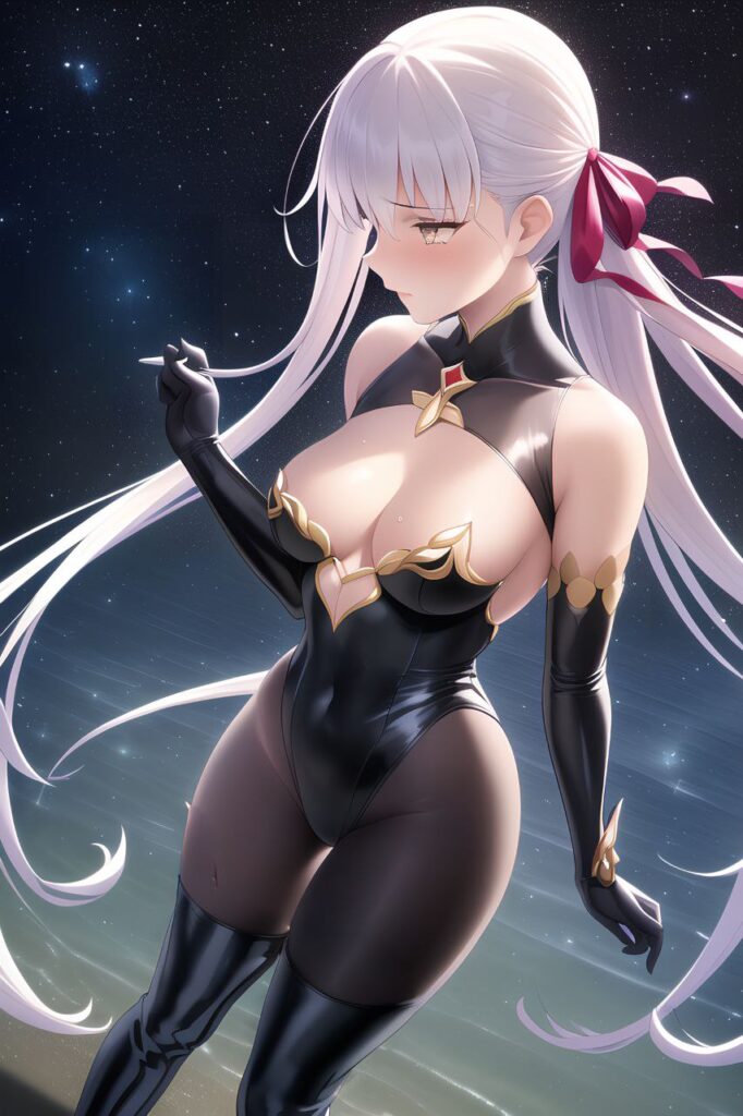 黒タイツ・ストッキングを履いている女の子の二次画像【微エロ】