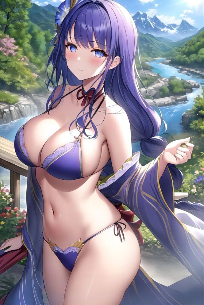 ビキニ姿の原神キャラ二次画像