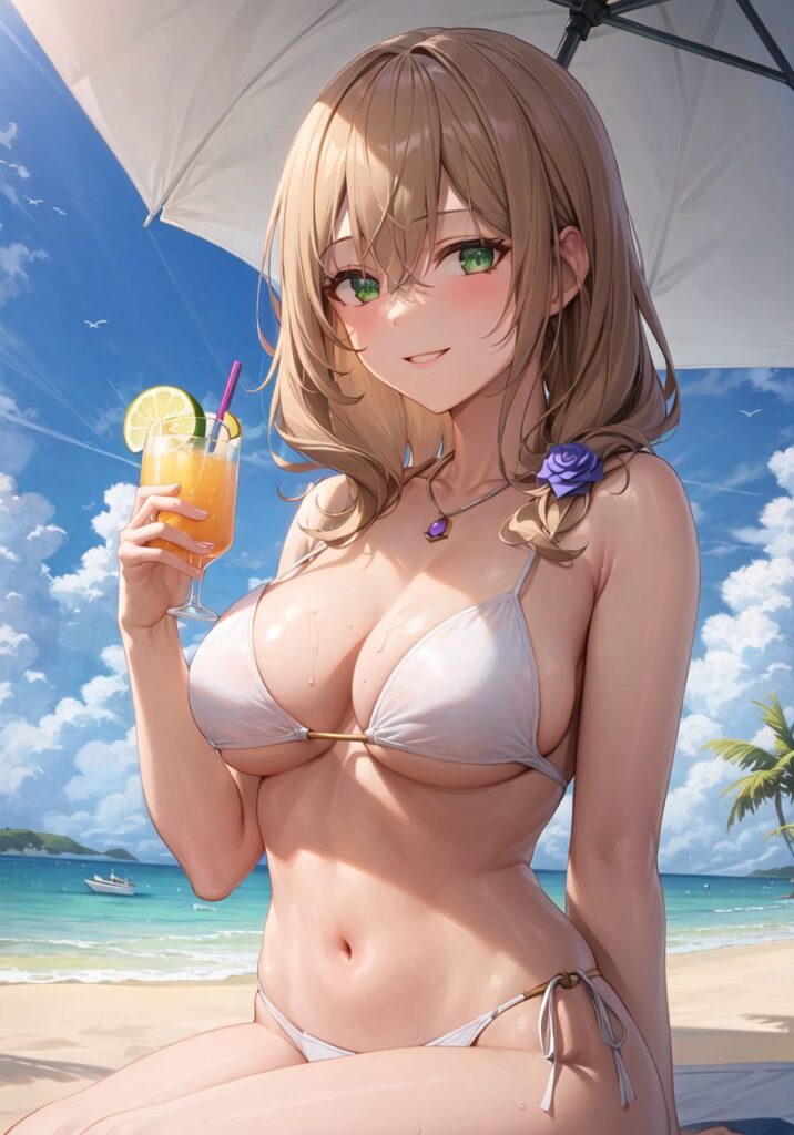 ビキニ姿の原神キャラ二次画像