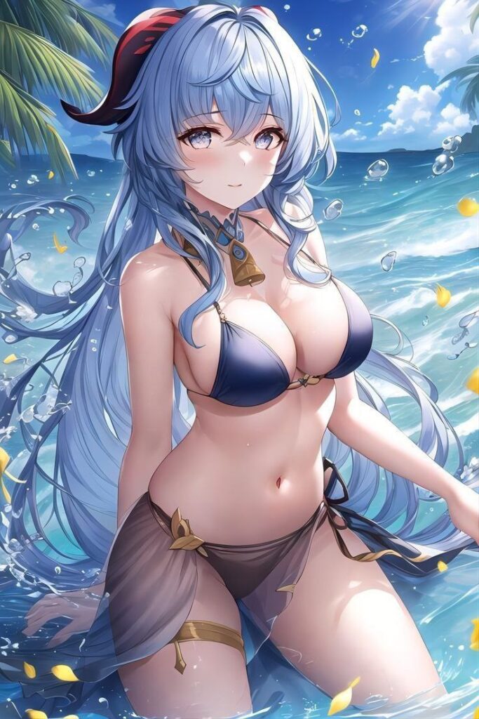 ビキニ姿の原神キャラ二次画像