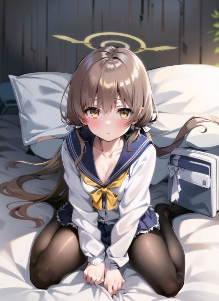 黒タイツ・ストッキングを履いている女の子の二次画像【微エロ】