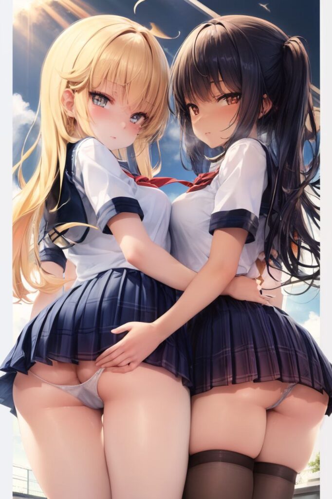 尊い百合の女の子たちの二次エロ画像　その2