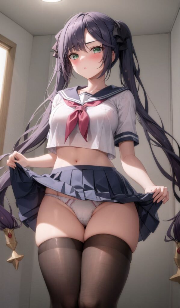 パンツを見せつけてくるエッチな女の子の二次画像【微エロ】 その2