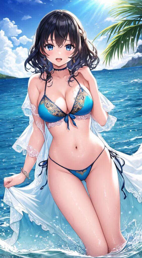 ビキニの水着を着た女の子の画像二次【微エロ】　その2