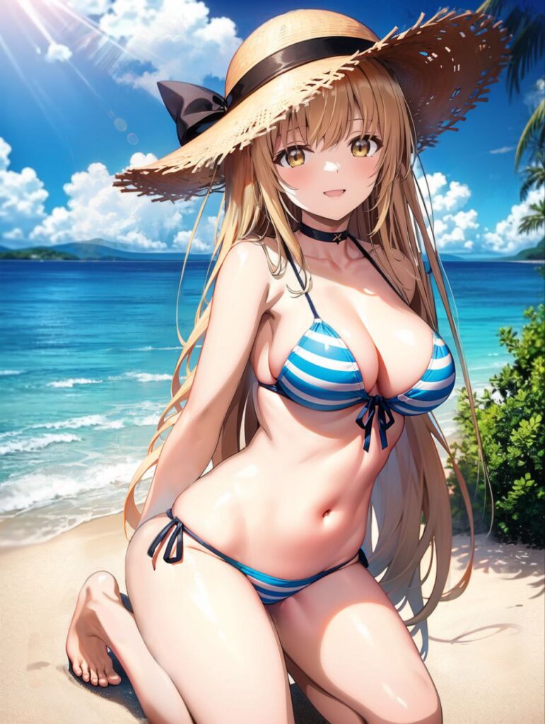 ビキニの水着を着た女の子の画像二次【微エロ】　その2