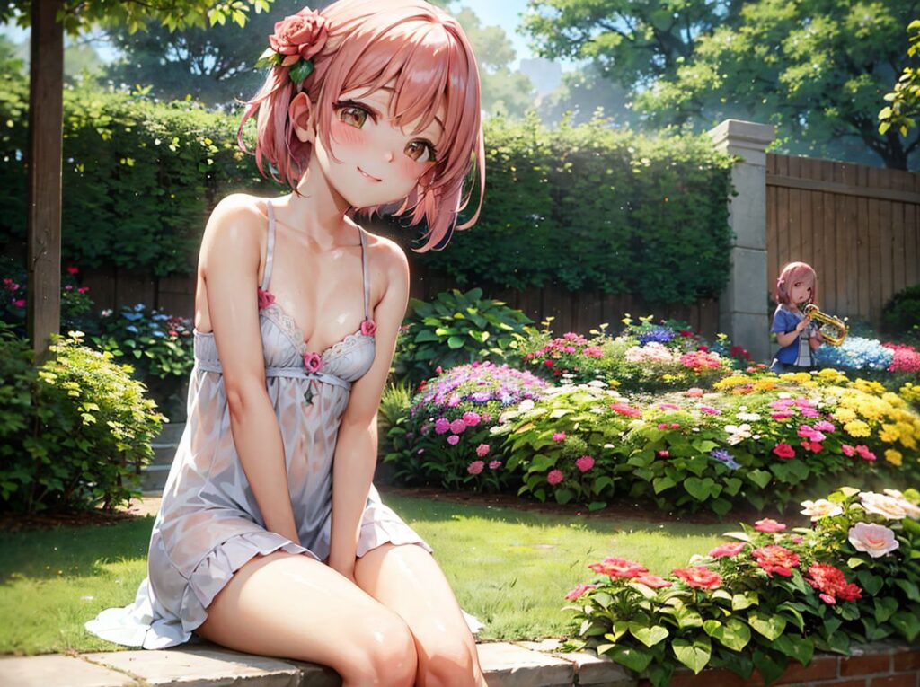 おっぱいが控えめなの女の子の二次エロ画像