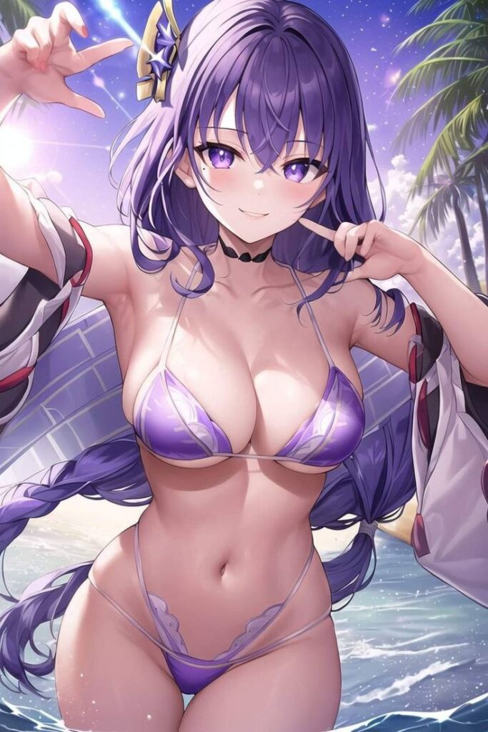ビキニ姿の原神キャラ二次画像