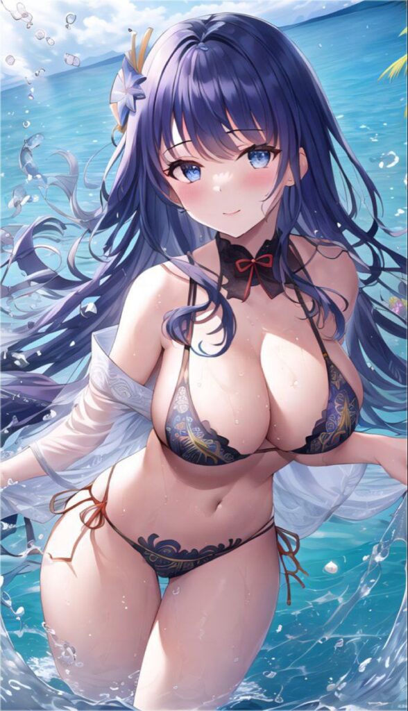 ビキニ姿の原神キャラ二次画像