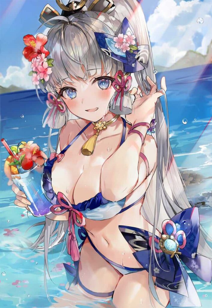 ビキニ姿の原神キャラ二次画像　その5