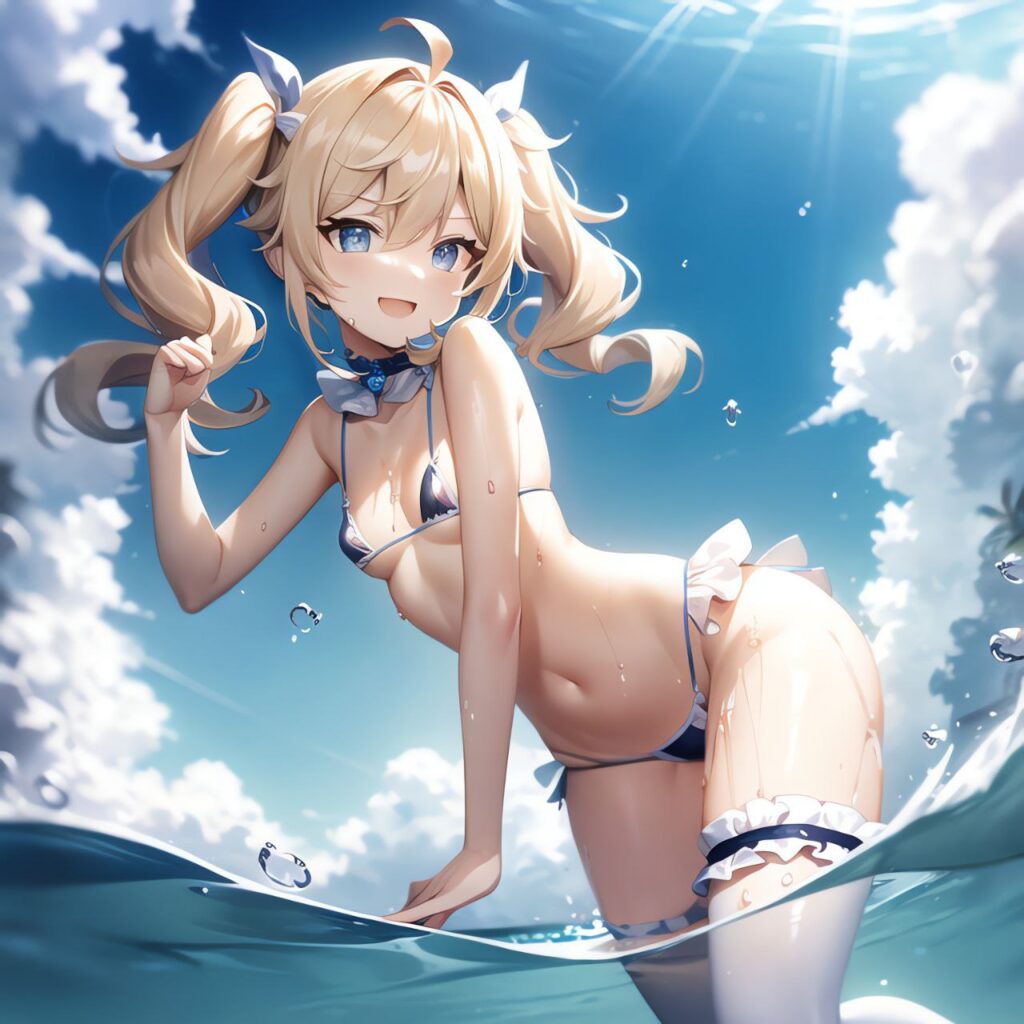 ビキニ姿の原神キャラ二次画像　その5