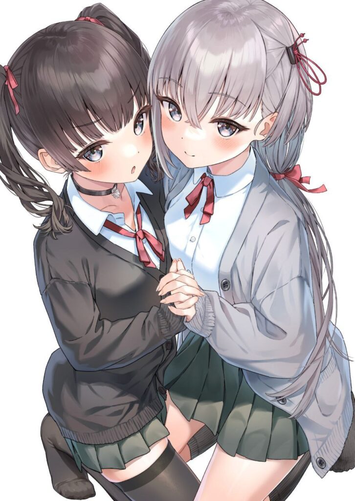 尊い百合の女の子たちの二次エロ画像　その3