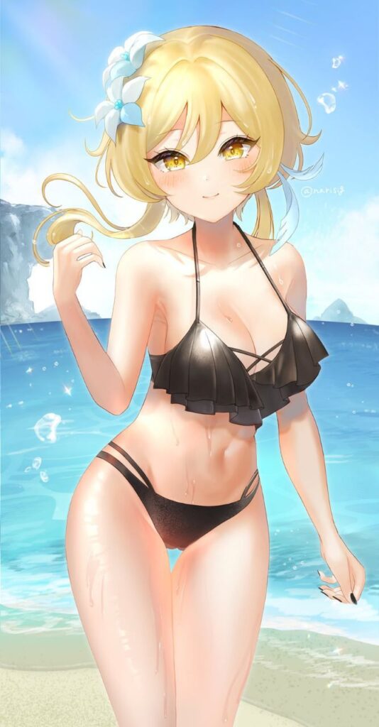ビキニ姿の原神キャラ二次画像　その5