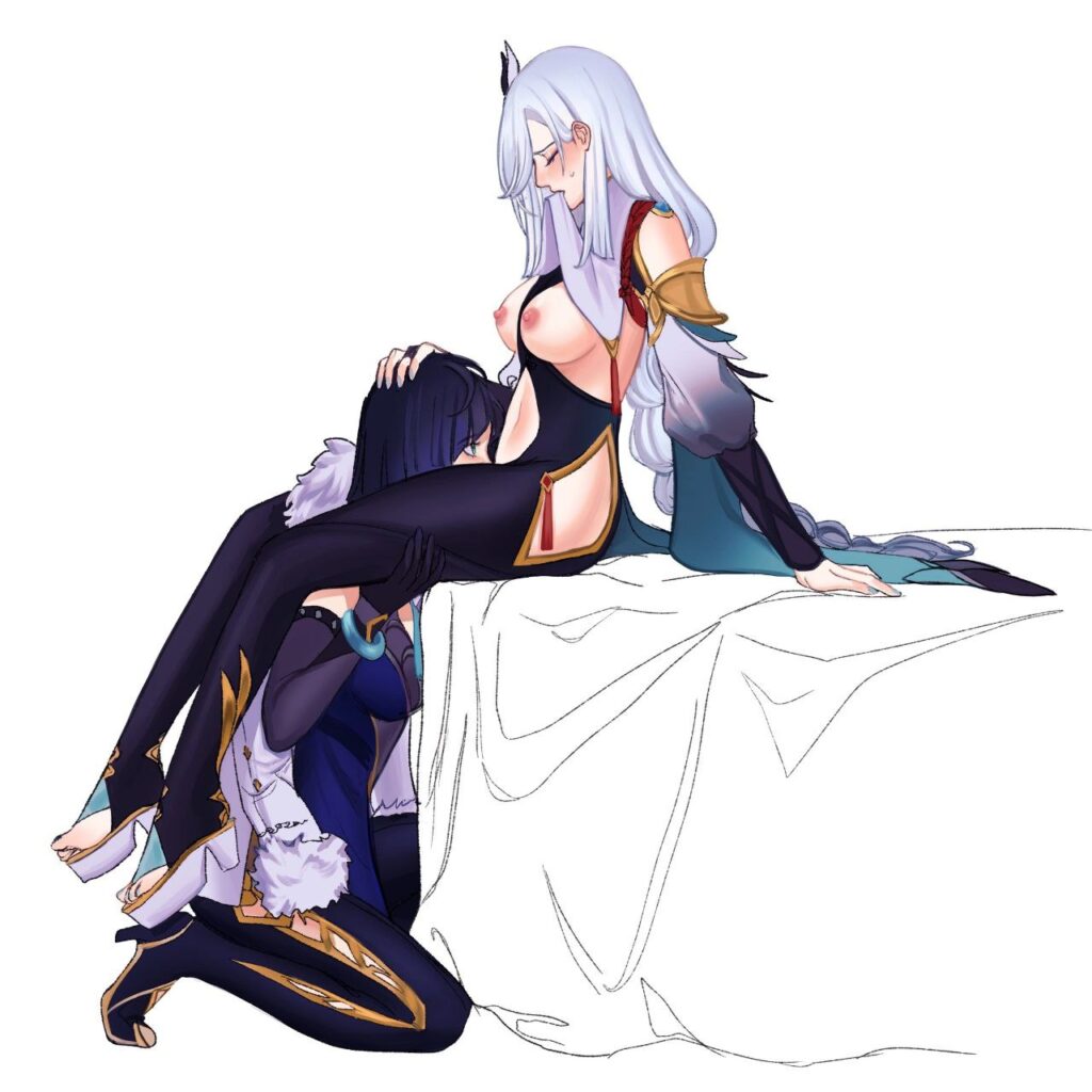 原神キャラの百合な二次エロ画像