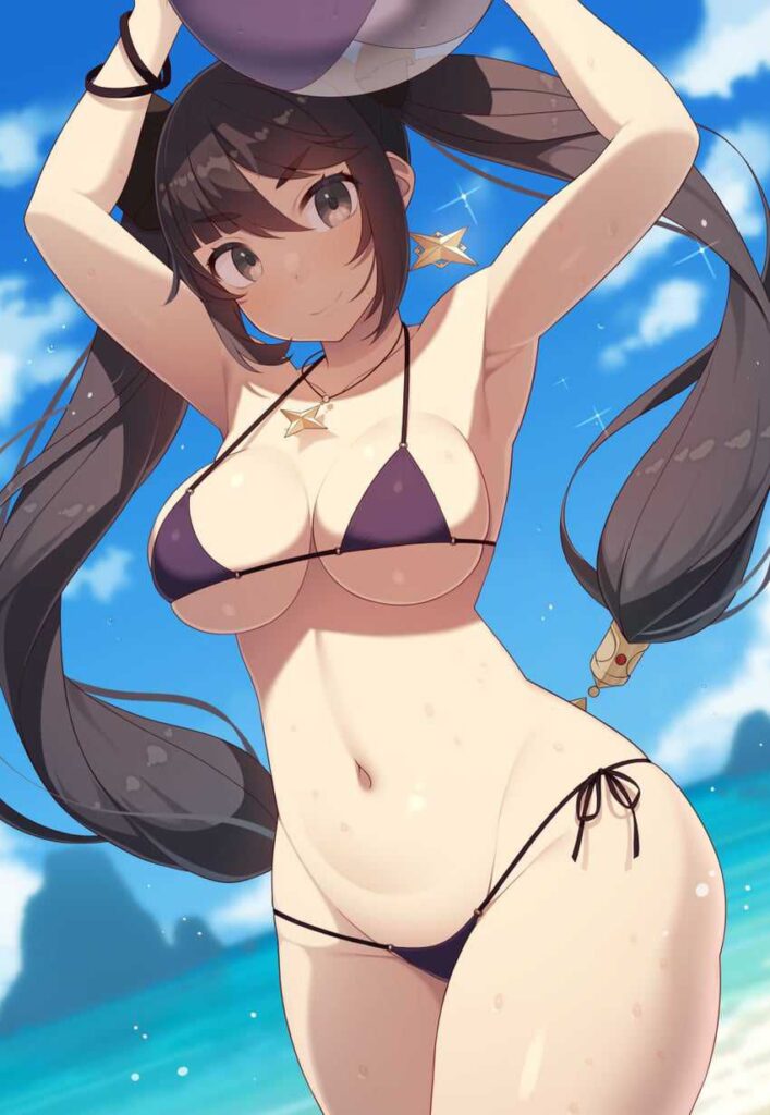 ビキニ姿の原神キャラ二次画像　その4