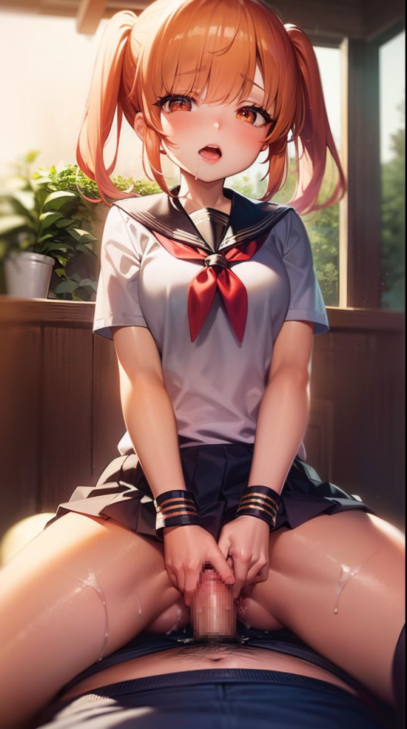 騎乗位で気持ちよくなってる女の子の二次エロ画像　その3