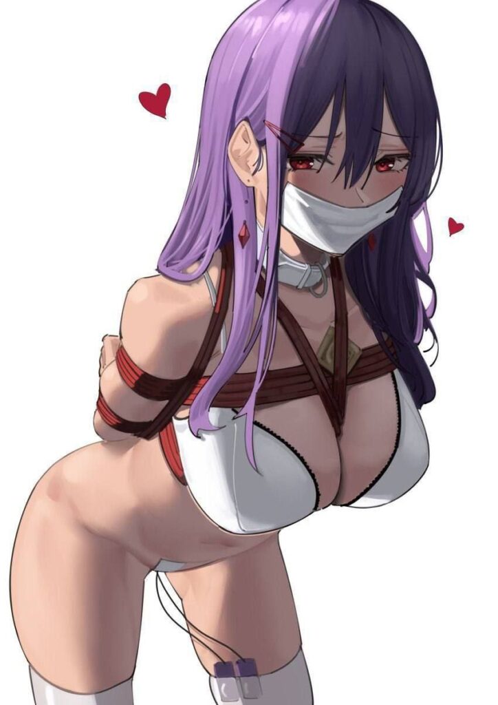 拘束されている女の子の二次エロ画像