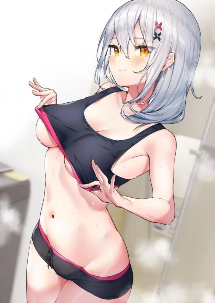 かわいい女の子の下乳に萌える二次エロ画像