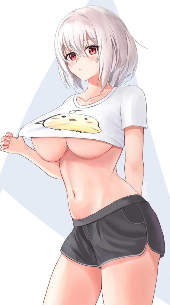 かわいい女の子の下乳に萌える二次エロ画像