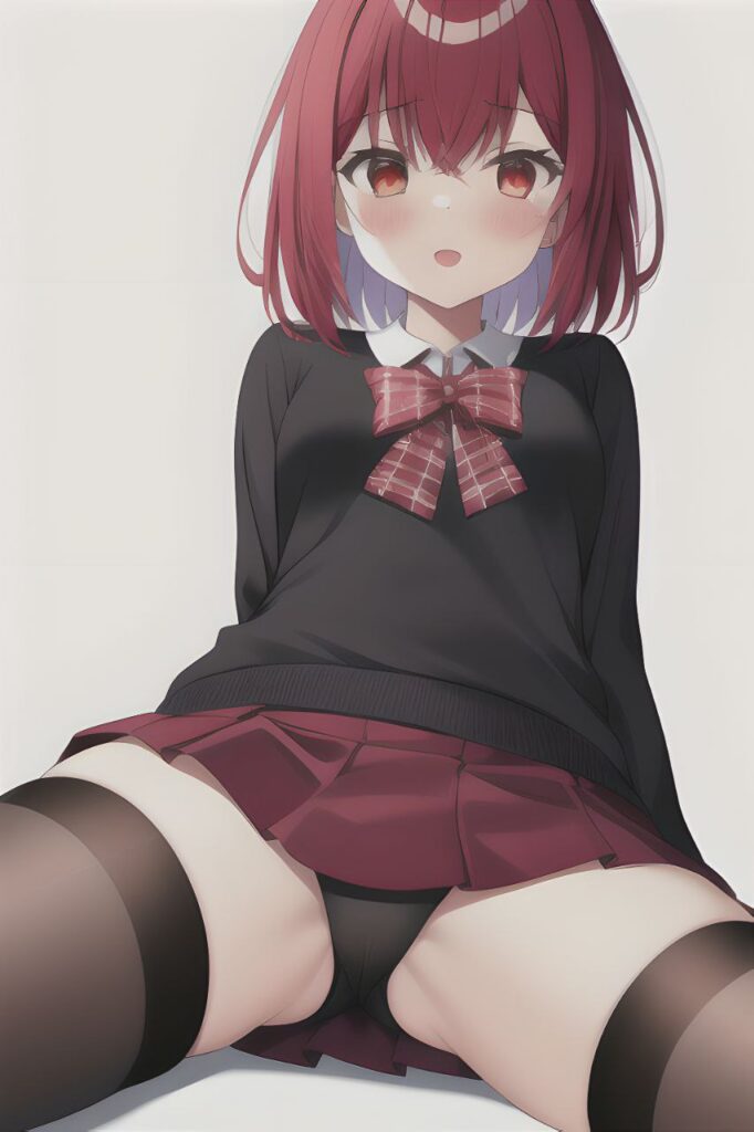 パンツを見せつけてくるエッチな女の子の二次画像【微エロ】　その3