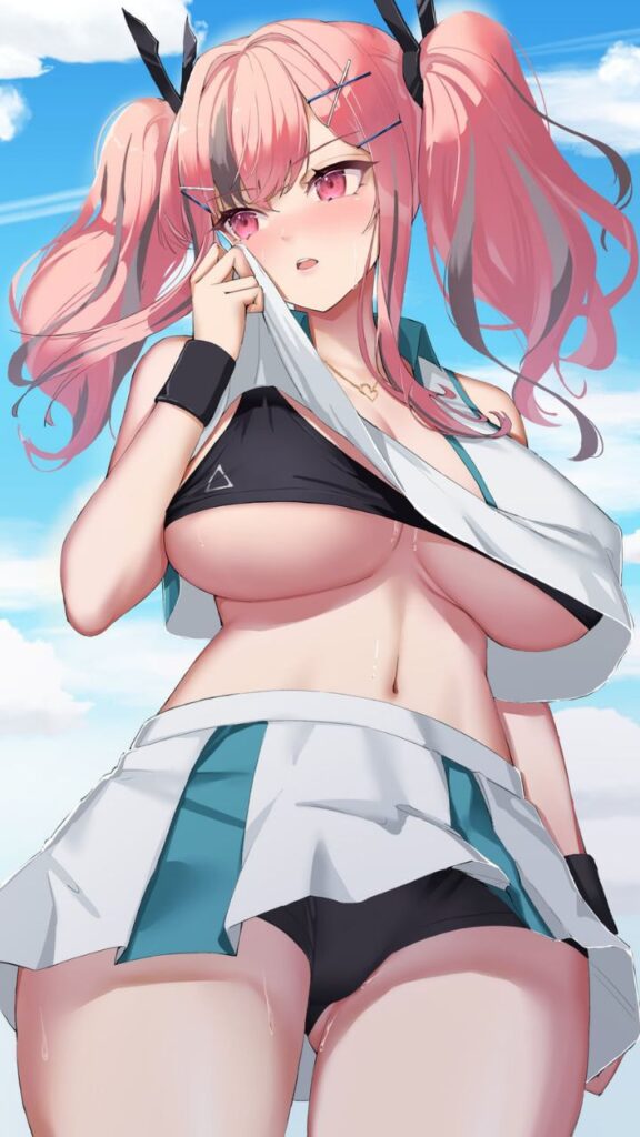 かわいい女の子の下乳に萌える二次エロ画像