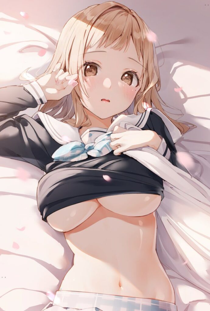 かわいい女の子の下乳に萌える二次エロ画像