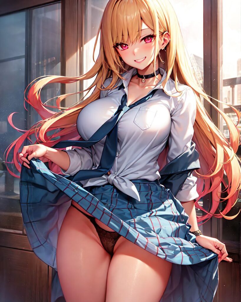 パンツを見せつけてくるエッチな女の子の二次画像【微エロ】　その4