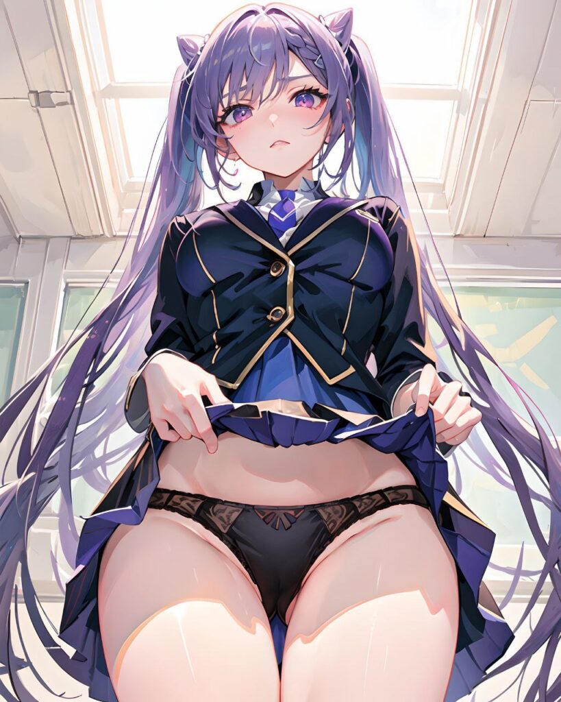 パンツを見せつけてくるエッチな女の子の二次画像【微エロ】　その4