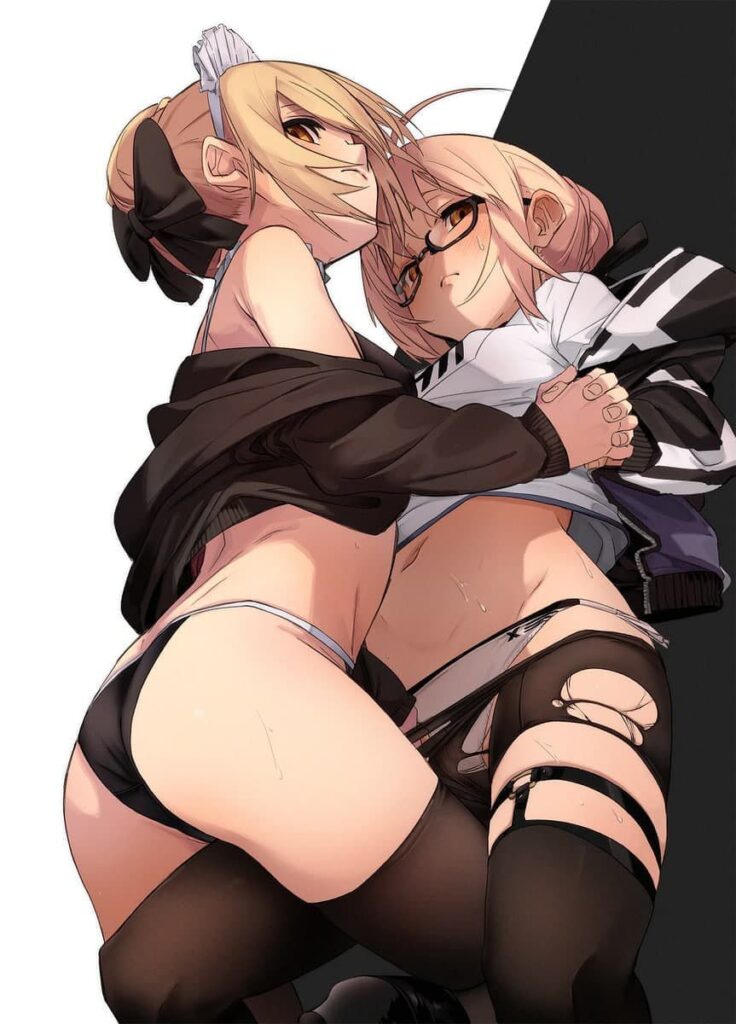 尊い百合の女の子たちの二次エロ画像　その4