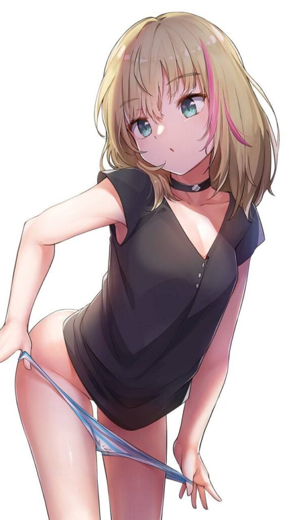 パンツは履いてないより履いてずらしてるほうがエッチだと思う二次エロ画像