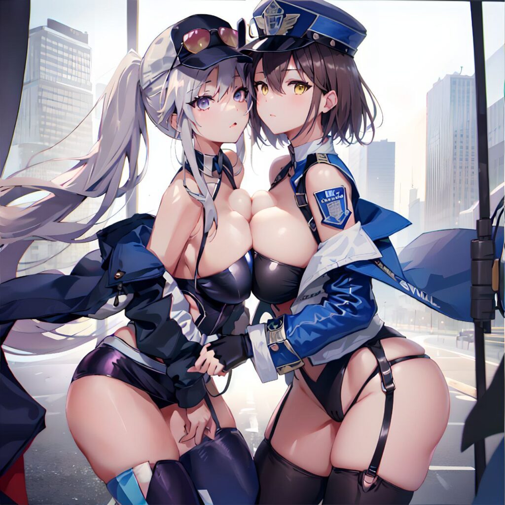 女の子の乳合わせ二次エロ画像