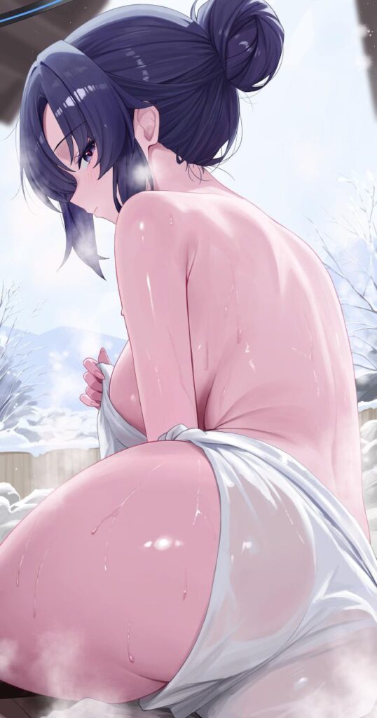 温泉に入っている女の子の二次エロ画像　その3