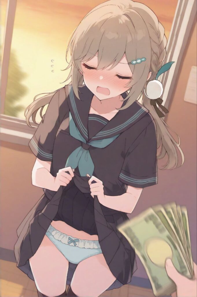 パンツを見せつけてくるエッチな女の子の二次画像【微エロ】 その5