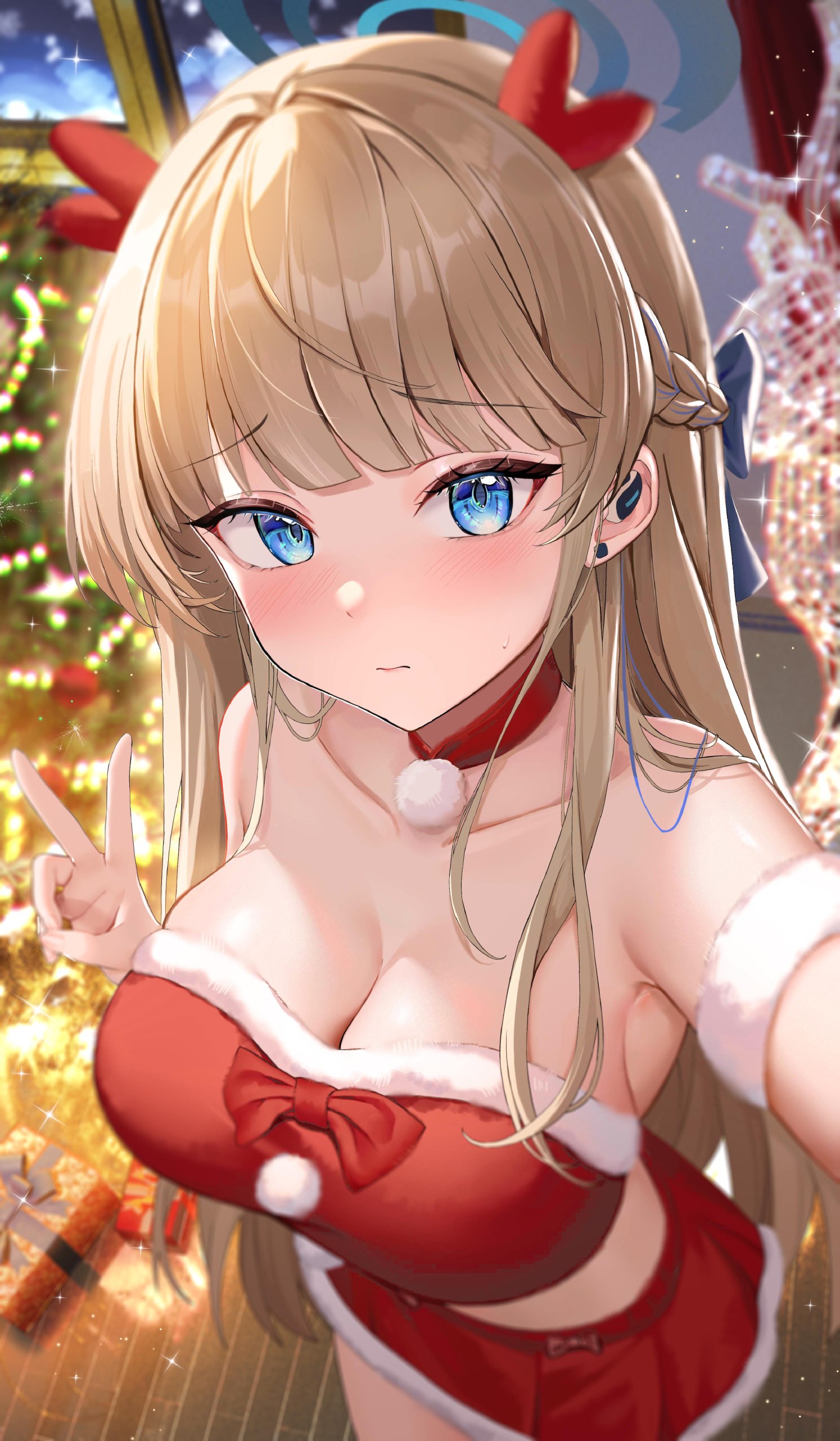 【サンタコス】クリスマスのかわいい女の子の二次画像【微エロ】