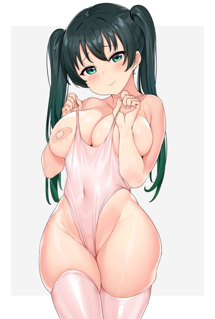 際どい衣装の女の子の二次エロ画像