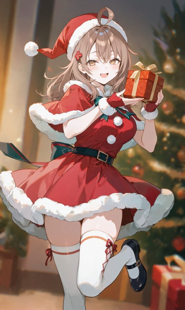 【サンタコス】クリスマスのかわいい女の子の二次画像【微エロ】